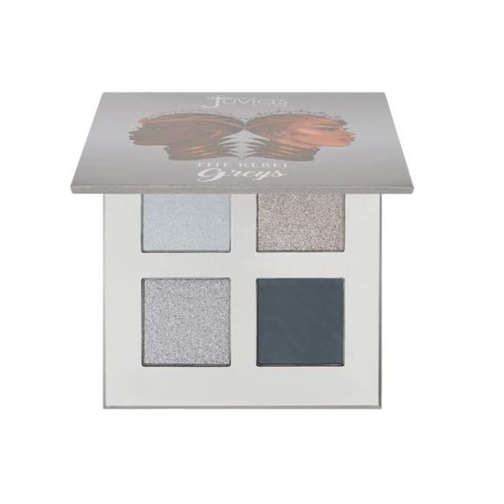 Juvia's Place Rebel Quad Grey Eyeshadow Palette - Professional Eye Makeup,